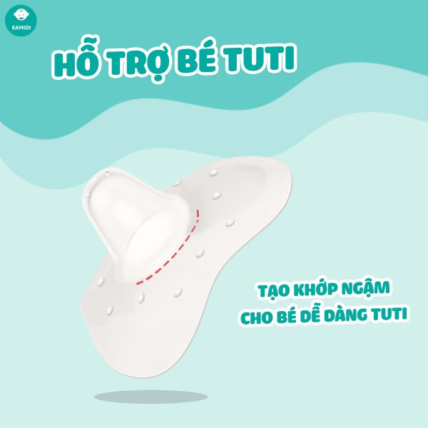 Núm Trợ Ti Kamidi Hỗ Trợ Cho Bé Và Bảo Vệ Đầu Ngực Cho Mẹ