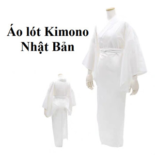 (Có sẵn) Áo lót mặc bên trong Kimono dáng dài liền thân kèm dây lưng, áo lót yukata truyền thống Nhật Bản