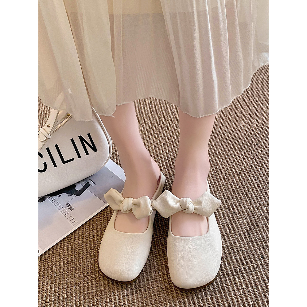 Giày bệt nữ cao cấp , giày búp bê nữ da mềm mũi tròn thời trang