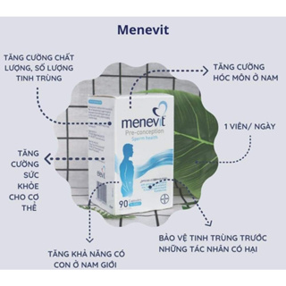 Menevit 90 viên Úc, cải thiện chất lượng tinh trùng