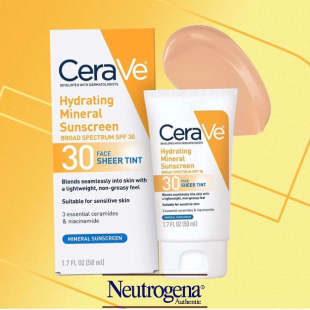 Kem chống nắng khoáng dưỡng ẩm cho mặt Cerave Hydrating Sunscreen SPF30 - hàng Mỹ Chính hãng