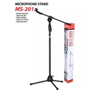 Chân Đứng Micro Boom Stand MS-201 cho phòng thu, sân khấu, nói chuyện