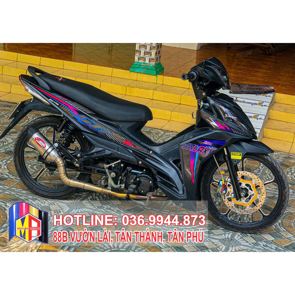 TEM GALAXY SYM 50 CHỈ SỌC