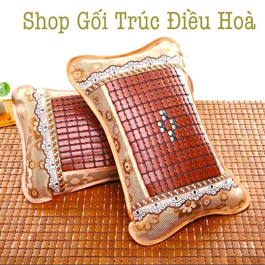 Gối Trúc Hạt Mây Điều Hòa Kèm Ruột Gối Cao Cấp, Gối Ngủ Massage Giúp Thoáng Khí, Thư Giãn Thoải Mái, Mát Lạnh Cho Mùa Hè