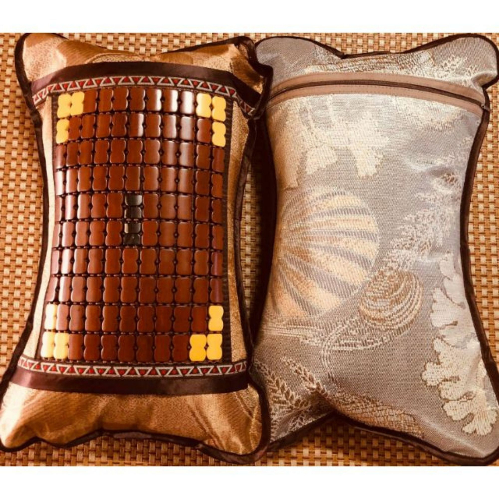 Gối Trúc Hạt Mây Điều Hòa Kèm Ruột Gối Cao Cấp, Gối Ngủ Massage Giúp Thoáng Khí, Thư Giãn Thoải Mái, Mát Lạnh Cho Mùa Hè