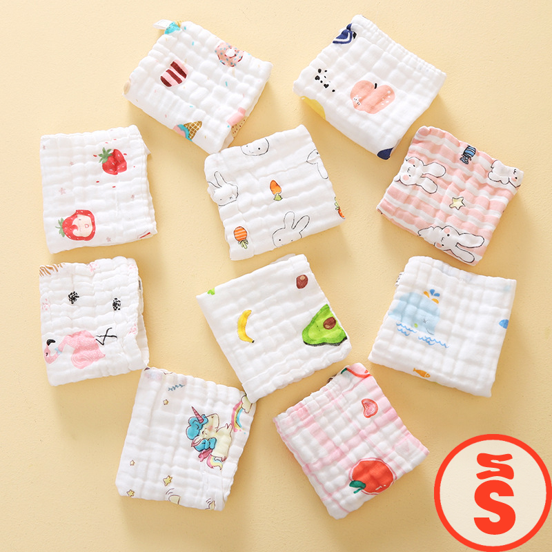 Khăn sữa xô 6 lớp rửa mặt loại dày mềm mại cho bé