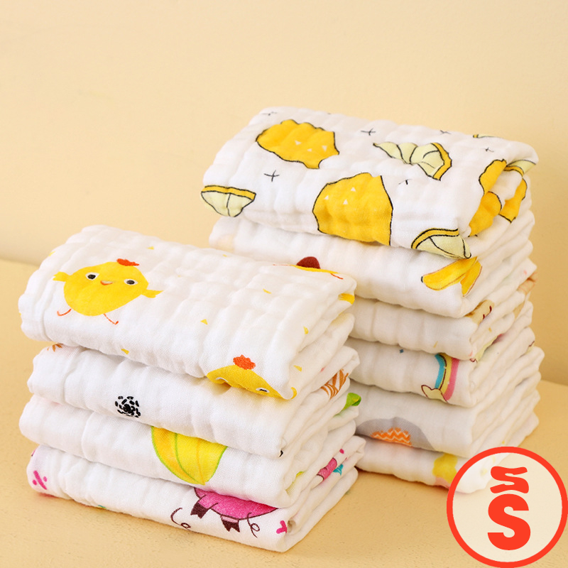 Khăn sữa xô 6 lớp rửa mặt loại dày mềm mại cho bé