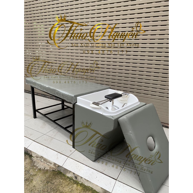 Giường Gội Gỗ 2in1