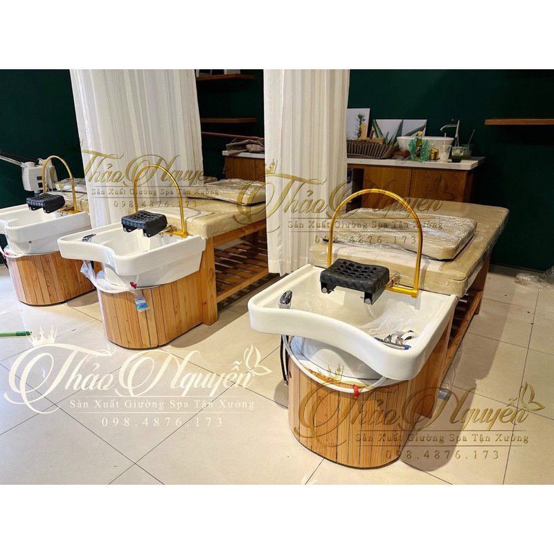 Giường gội đầu dưỡng sinh tai thỏ