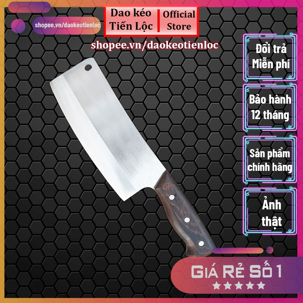 Dao chặt xương cao cấp thép nhíp xe ô tô dao rèn thủ công sắc bén