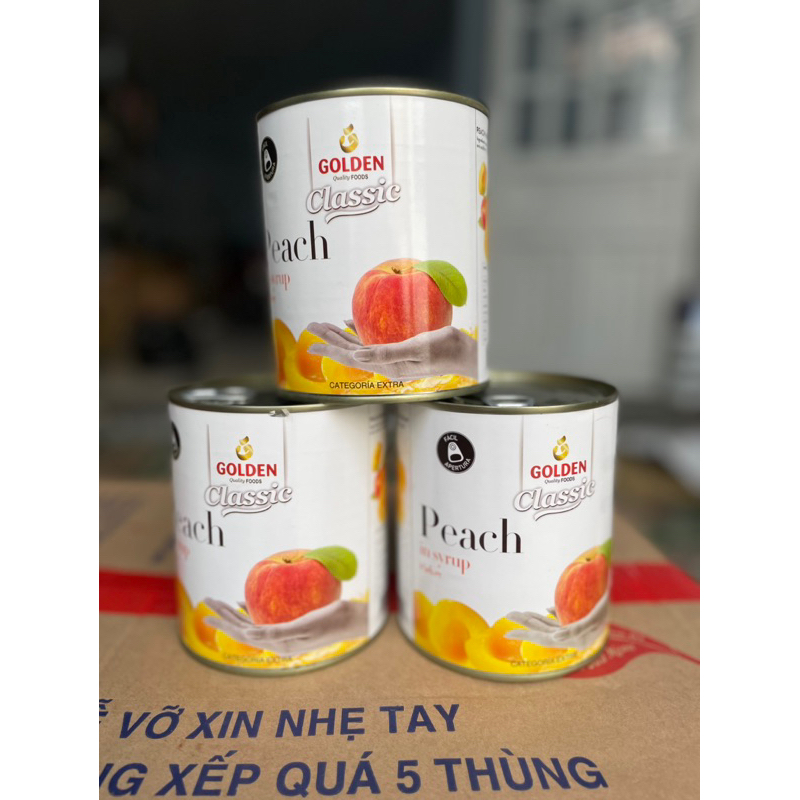 ĐÀO ngâm đóng hộp thương hiệu GOLDEN