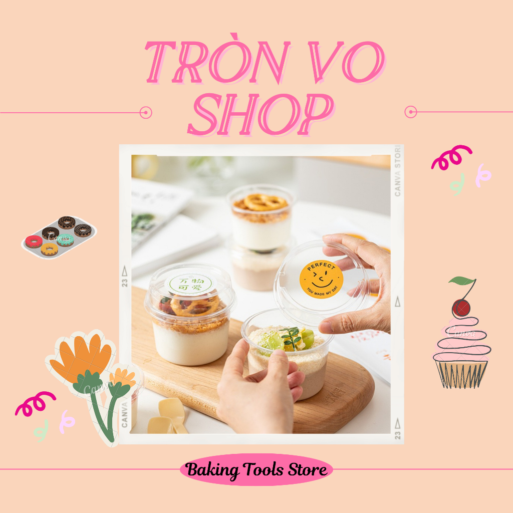 Hộp pet tròn nắp cao W250- [set/50c]