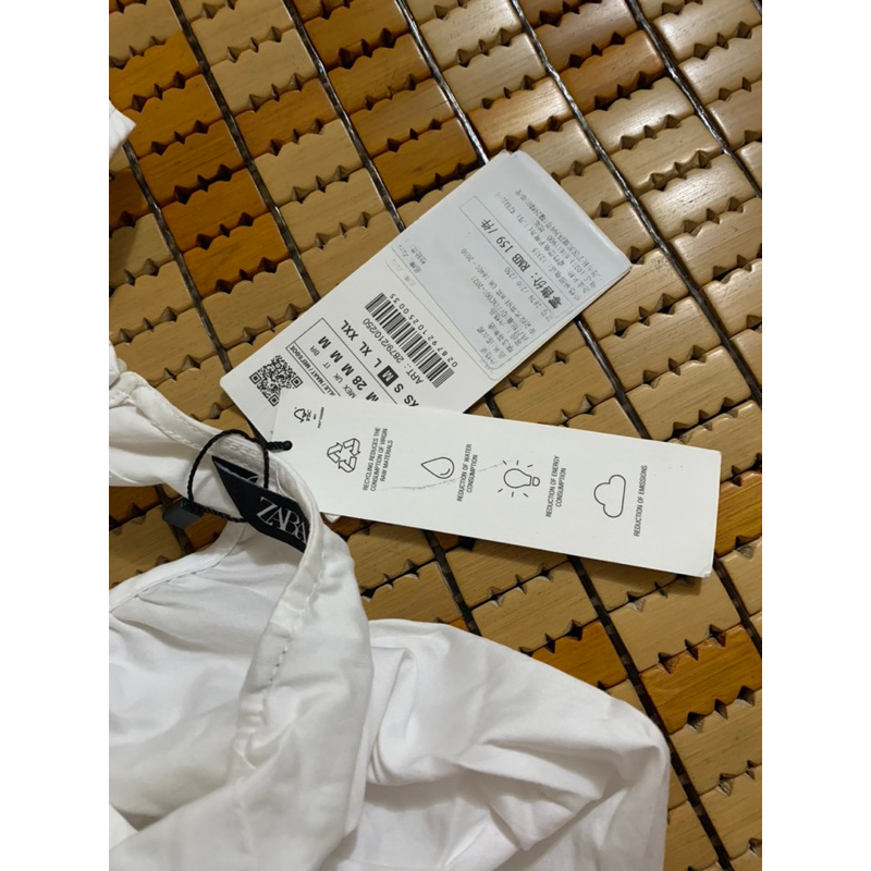 Váy babydoll trắng của hãng zara newtag size M