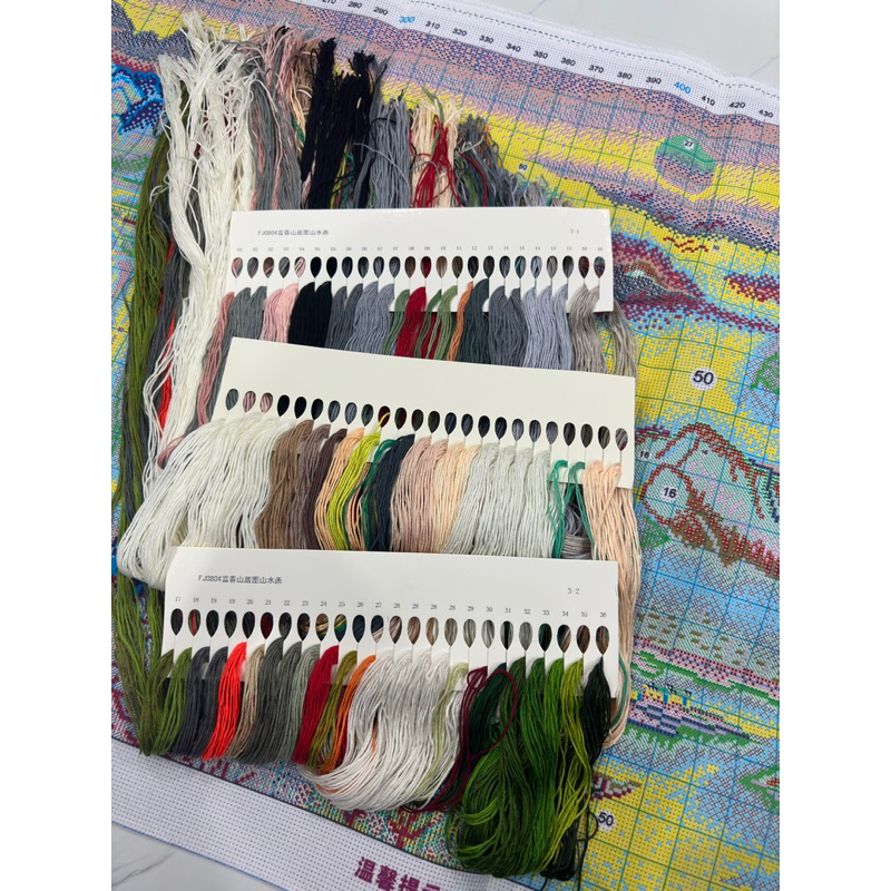 Tranh thêu chữ thập phong cảnh mùa xuân 150x60cm