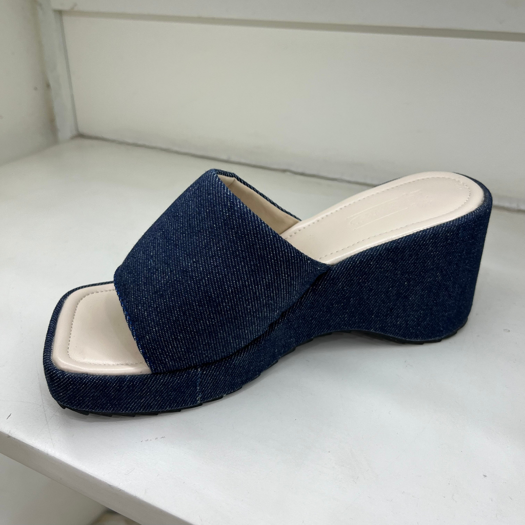 Dép xuồng nữ 7 phân quai ngang to, dép bánh mì - The NySmile - NOKA