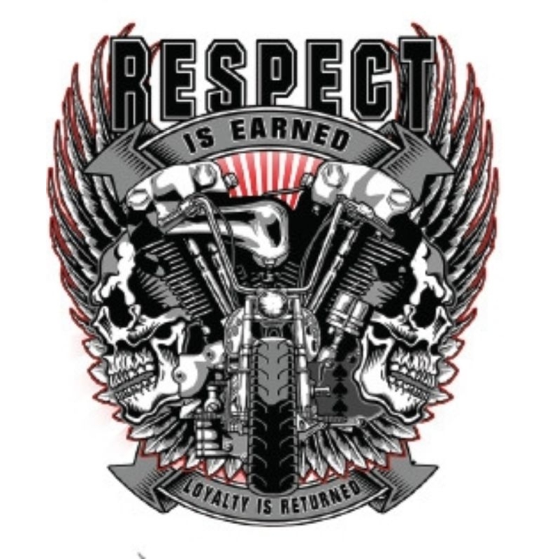 Hình ủi ép nhiệt, in áo. Mẫu Haley Davidson HD2 size15-28cm