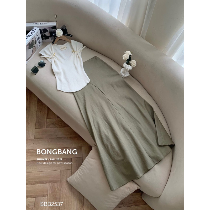 Set Áo Len Chân Váy Linen