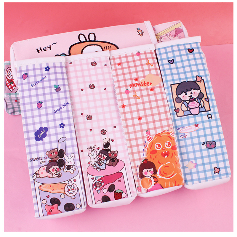 Túi Đựng Bút Hình Hộp Sữa Dễ Thương Chất Lượng Cao, túi văn phòng phẩm học sinh