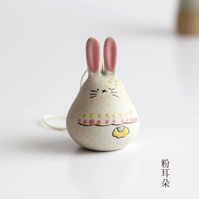 Mô Hình Thỏ Béo Mùa Xuân Bằng Gốm