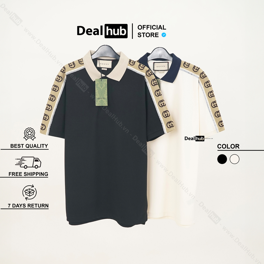 Áo Polo Guc.ci G-Stripe Interlocking