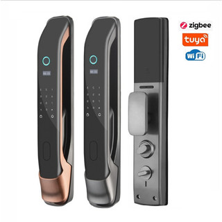 Khoá cửa vân tay cao cấp push pull kg-ga702 tuya zigbee