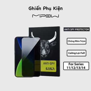 Cường Lực Mipow Kingbull USA Chống Nhìn Trộm Anti-Spy Dành Cho iPhone Hàng Chính Hãng