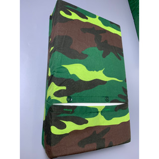 Gối mút K07, vỏ kaki rằn ri, lõi mút bọt biển trắng tinh, gối mút cho trường học, trung tâm xkld, trại hè