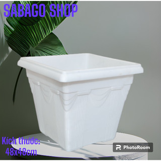 Chậu nhựa vuông bền đẹp chất lượng VUÔNG 48cm