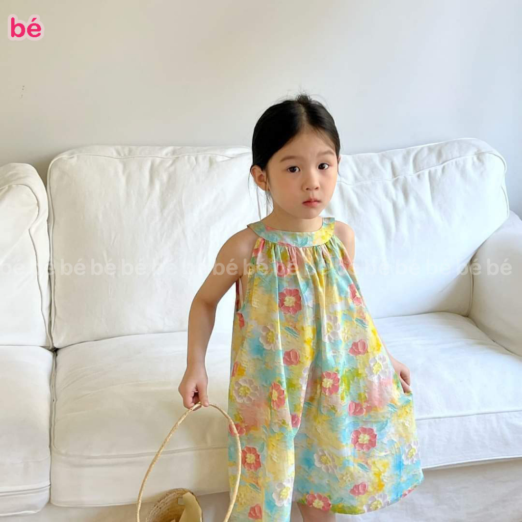 VÁY YẾM CỔ HOA BÉ KIDS