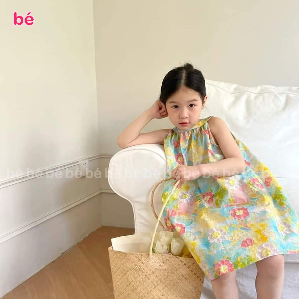VÁY YẾM CỔ HOA BÉ KIDS