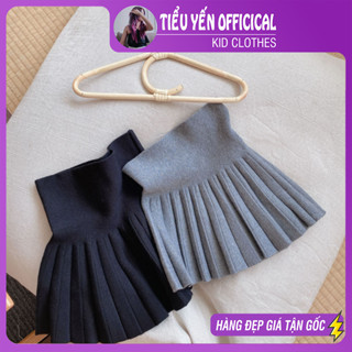 Chân váy bé gái, Chân váy xếp ly xám/đen style Hàn Quốc cho bé 8-20kg V048 | Tiểu Yến Kid