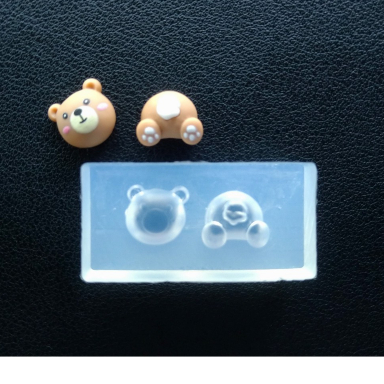 Thỏ & đuôi - Khuôn silicone trang trí nail, làm charm trang sức