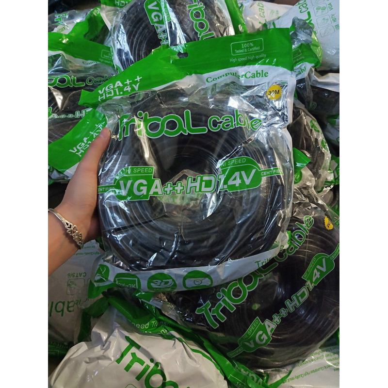 Dây HDMI tròn 𝐓𝐑𝐈𝐁𝐀𝐋 30M