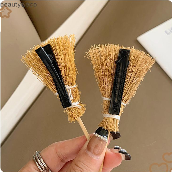 Beautycoco🍊Kẹp tóc hình chổi mini cute