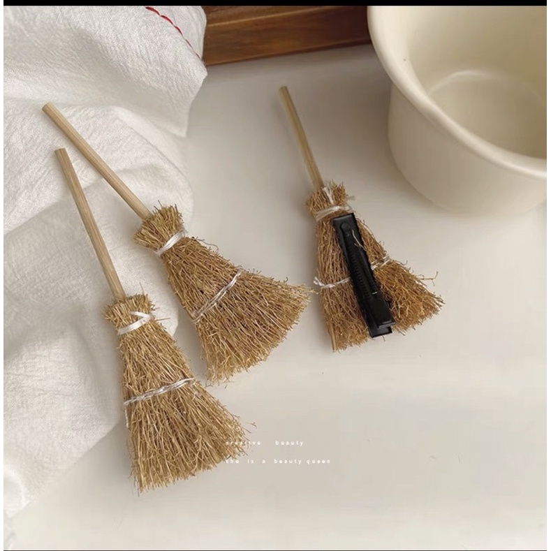Beautycoco🍊Kẹp tóc hình chổi mini cute