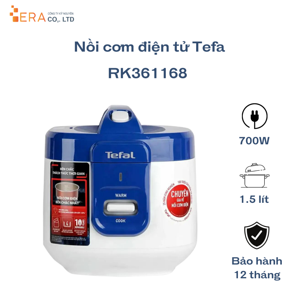 Nồi cơm điện Tefal RK361168 - 1.5L - 700W