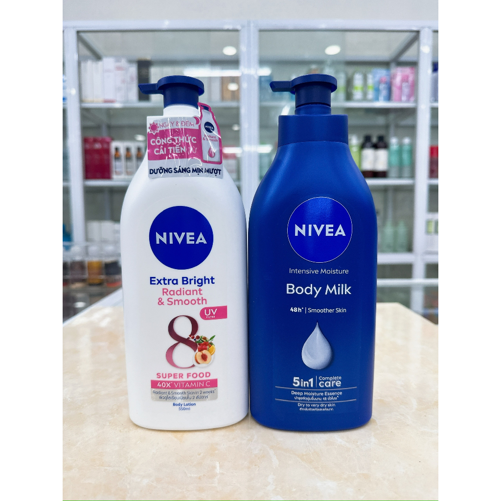 SỮA DƯỠNG THỂ BODY NIVEA EXTRA WHITE RADIANT & SMOOTH NHẬP KHẨU CHÍNH HÃNG THÁI LAN