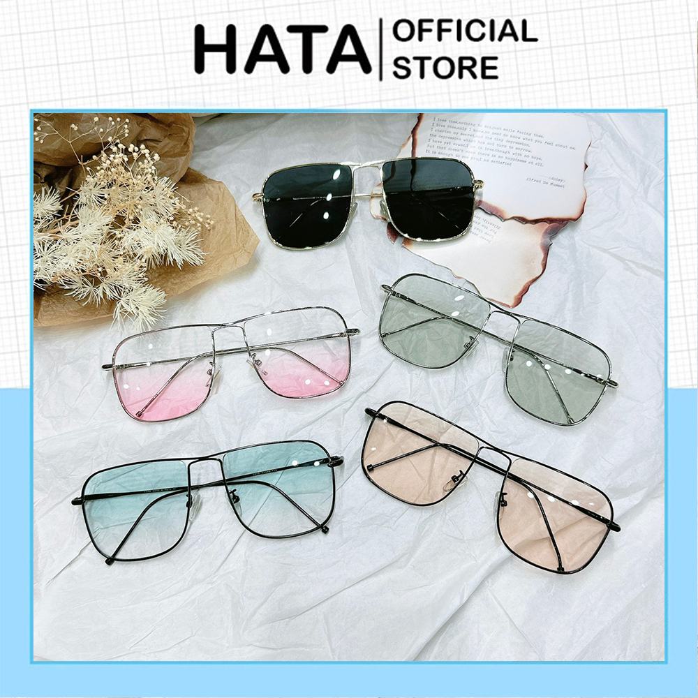 Mắt Kính Thời Trang Gọng Mảnh Kim Loại Pha Màu 739 Kiểu Dáng Phong Cách