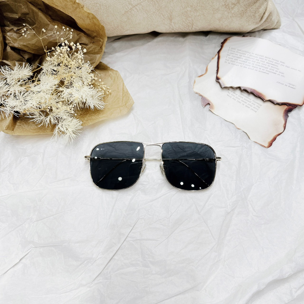 Mắt Kính Thời Trang Gọng Mảnh Kim Loại Pha Màu 739 Kiểu Dáng Phong Cách