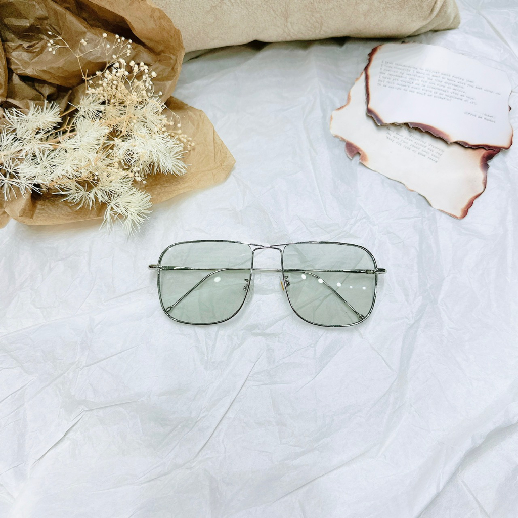 Mắt Kính Thời Trang Gọng Mảnh Kim Loại Pha Màu 739 Kiểu Dáng Phong Cách