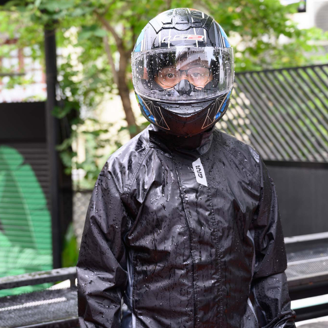 Áo Mưa Bộ Givi RRS07 Đen Xám Chính Hãng - Biker Chính Hãng