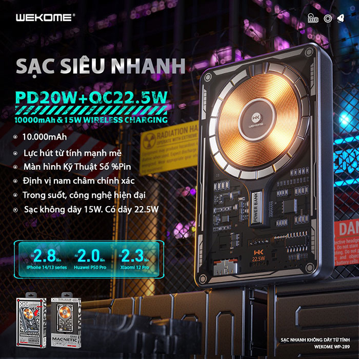 Sạc Dự Phòng Kiêm Giá Đỡ Điện Thoại - Sạc Nhanh Không Dây 10000mAh 15W PD20W – CX05 Giao Nhanh