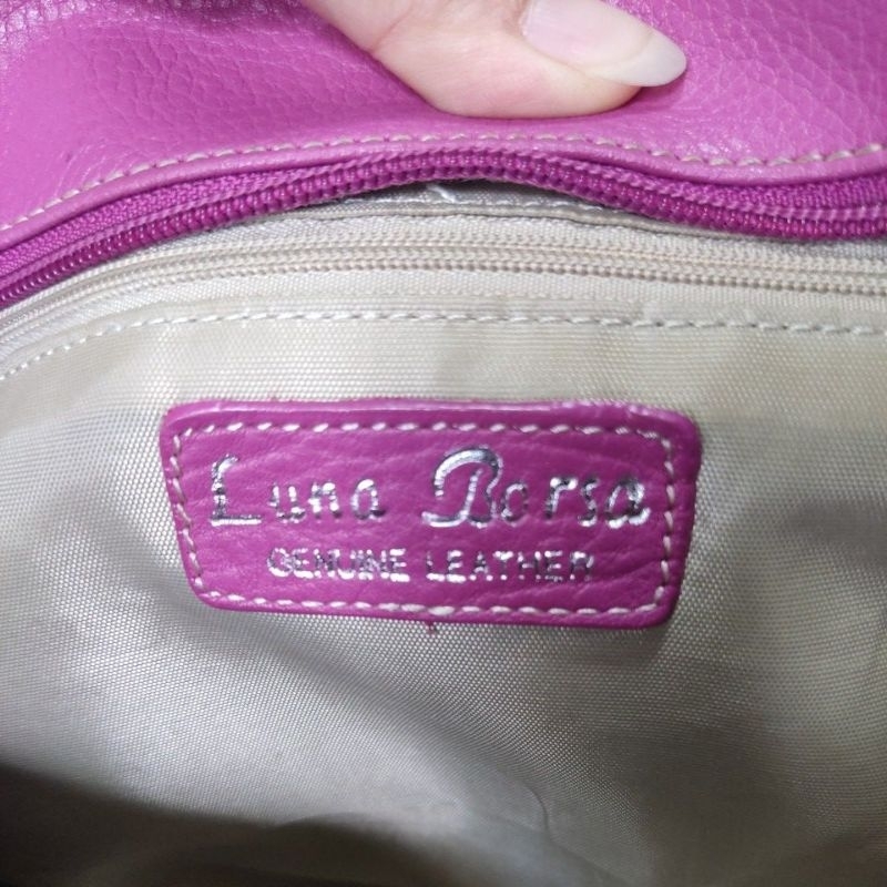 Túi công sở M88 si hiệu LUNA BORSA tuyển Nhật da bò thật 33-40cm x 20cmx10cm