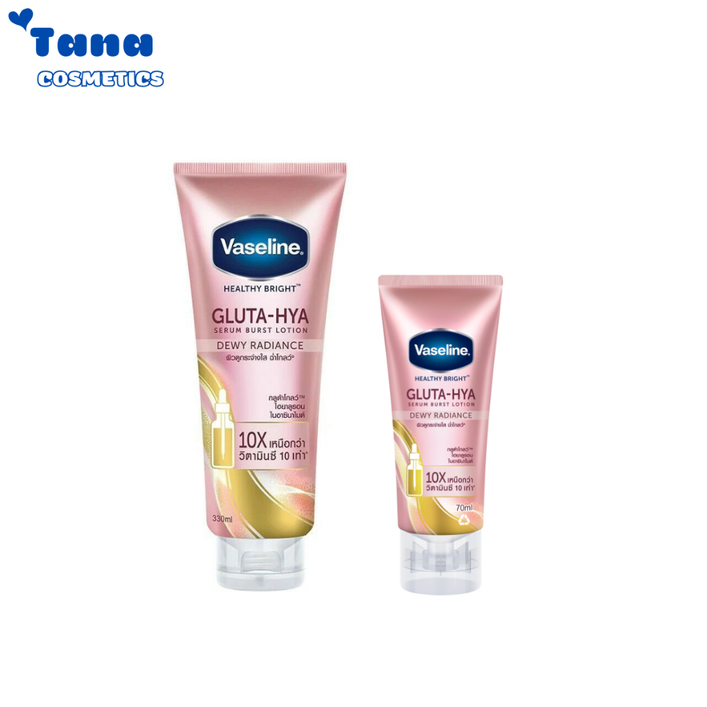 Sữa dưỡng thể Vaseline 10x, 50x Dưỡng Da Sáng Mịn Sau 7 Ngày 70ml/chai