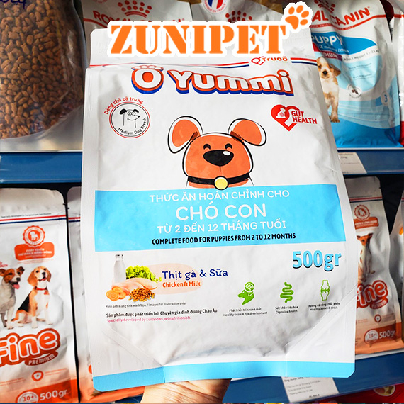 Thức ăn hạt OYUMMI hạt O YUMMI cho chó lớn và chó con 500g Thương hiệu Hà Lan 🐶🐶🐶