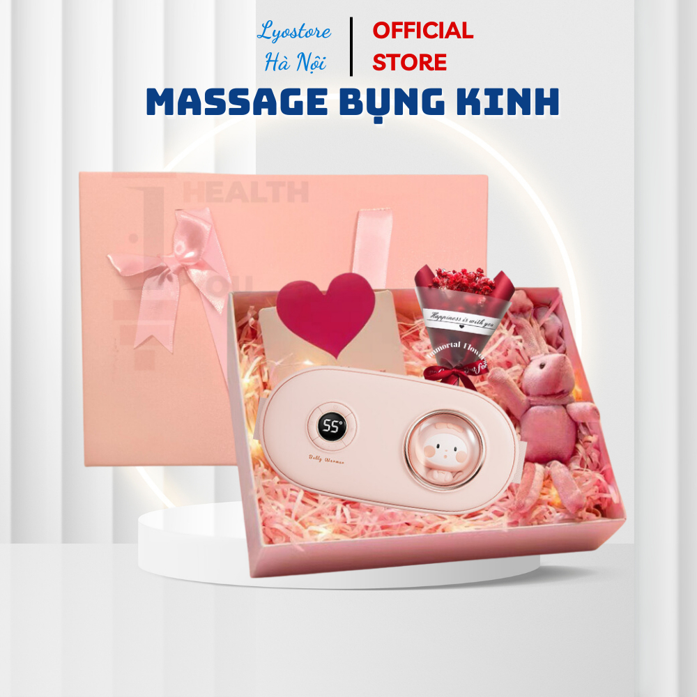 Máy Massage Làm Ấm Giảm Đau Bụng Belly Warmer Cao Cấp, Món Quà Yêu Thương Cho Bạn Gái [Bảo Hành 6 Tháng]