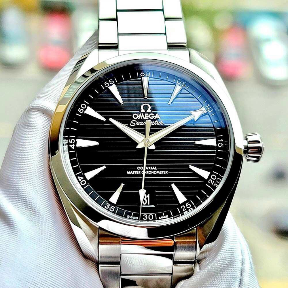 Đồng hồ nam Om€g@ Aqua Terra Master Chronometer 8900 Black Dial 220.10.41.21.01.001, Full box, Luxury diamond watch