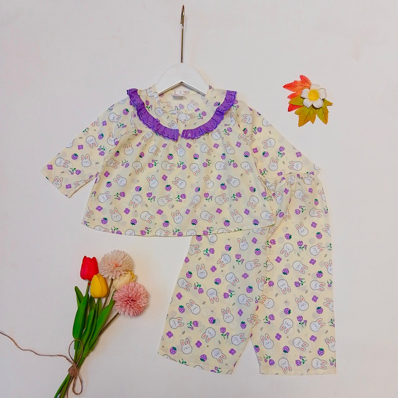 9-37kg Đồ bộ tole/ lanh Tay Dài Quần Dài BÉ GÁI