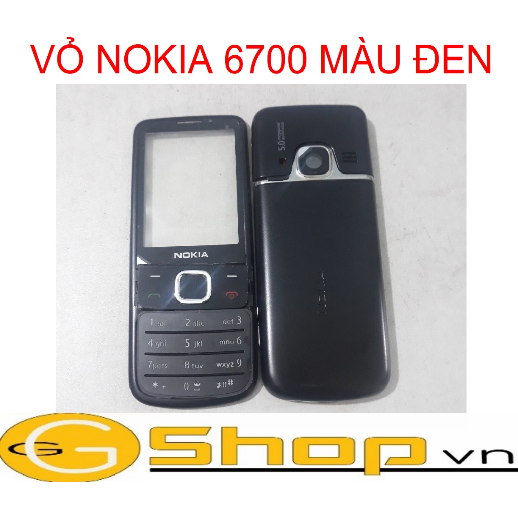 VỎ NOKIA 6700 MÀU ĐEN