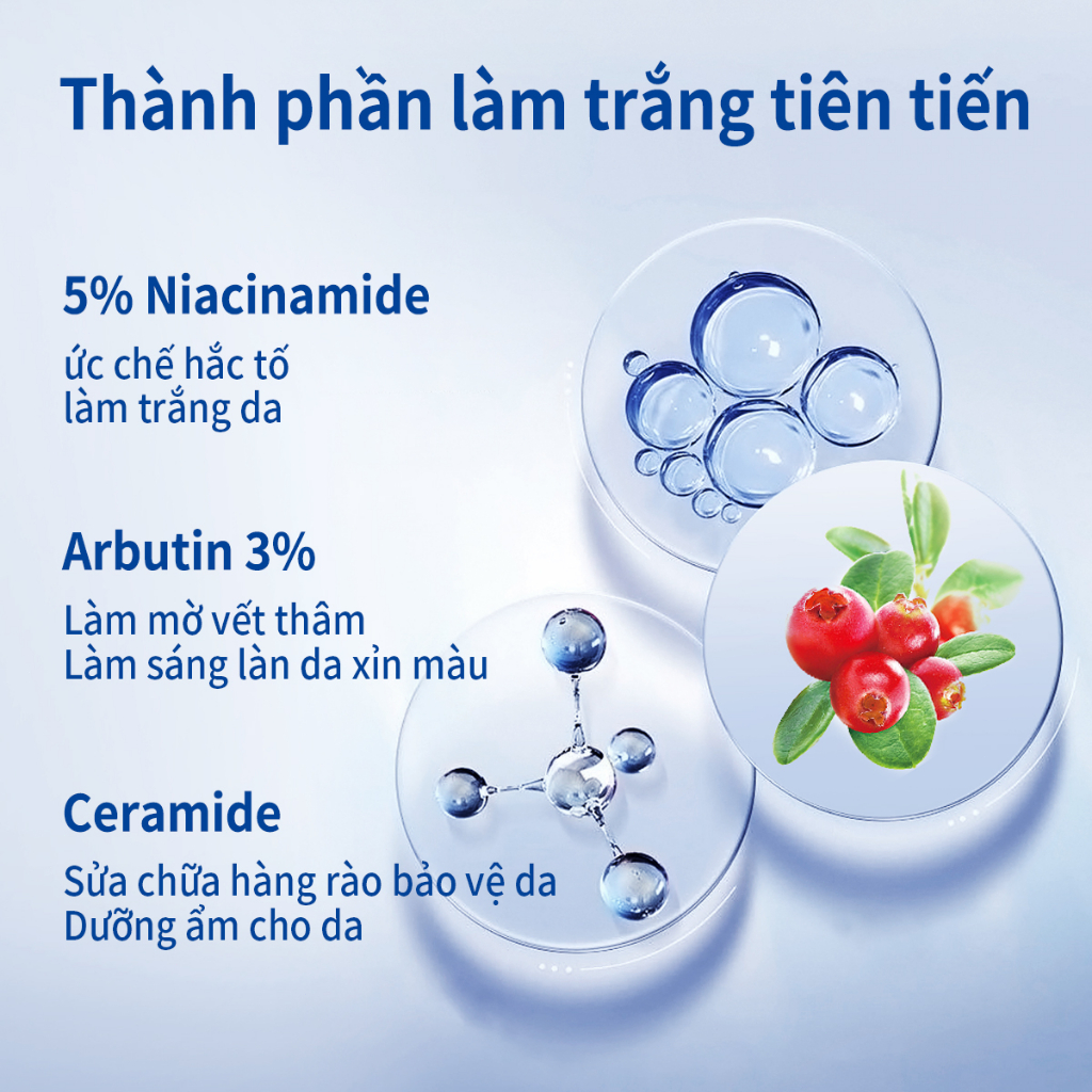 AISASEA làm trắng 5%Niacinamide+3%arbutin+ 3%panthenol 20ml thâm Làm sáng màu da làm trắng HyaluronicSerum